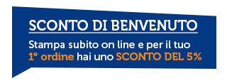 sconto 5% sul primo ordine