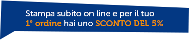 sconto 5% sul primo ordine